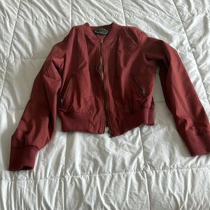 Ambiance Bomber Jacket - Dark Maroon